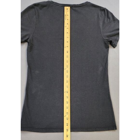 Southern Tide Shirt Womens Small Black Scoop Neck Short Sleeve Top Casual Tee - Picture 6 of 9